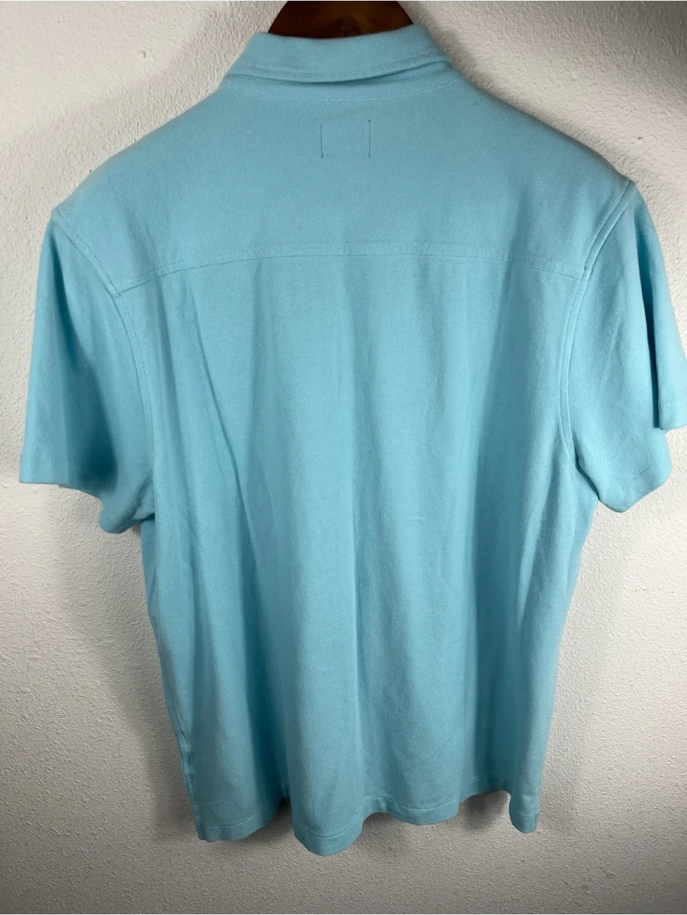 Vintage J Crew Y2K Oarsman Mens Large Shirt Light Blue Short Sleeve Button Down‎